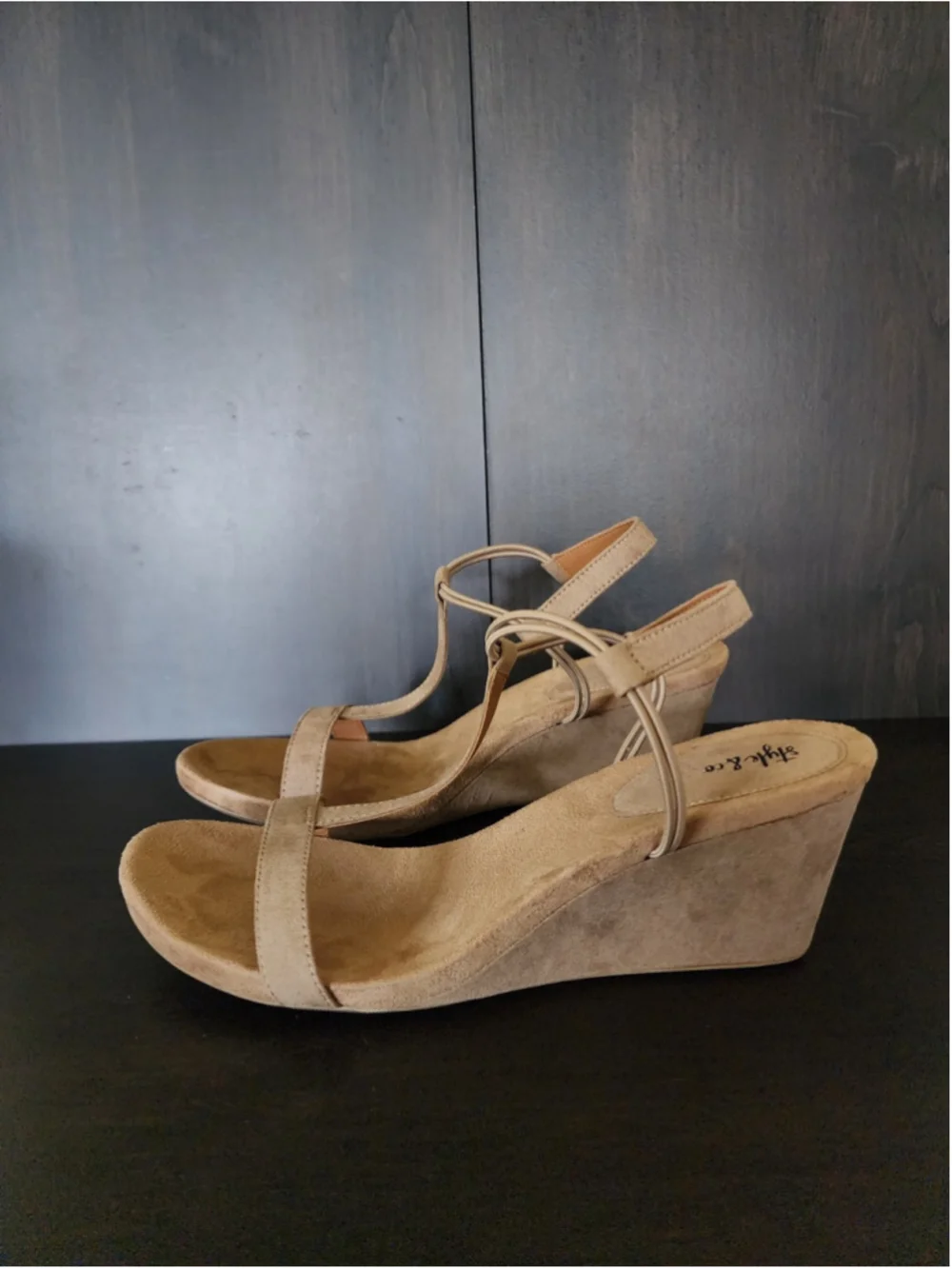 Style & Co. Women's Mulan Strappy Wedge Sandals Size 12 M Taupe